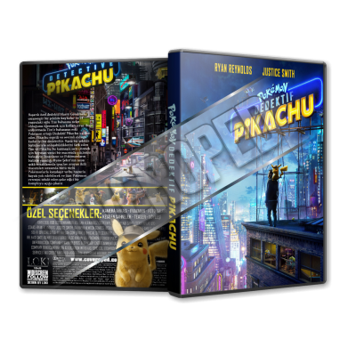 Pokémon Dedektif Pikachu 2019 V1 Türkçe Dvd cover Tasarımı